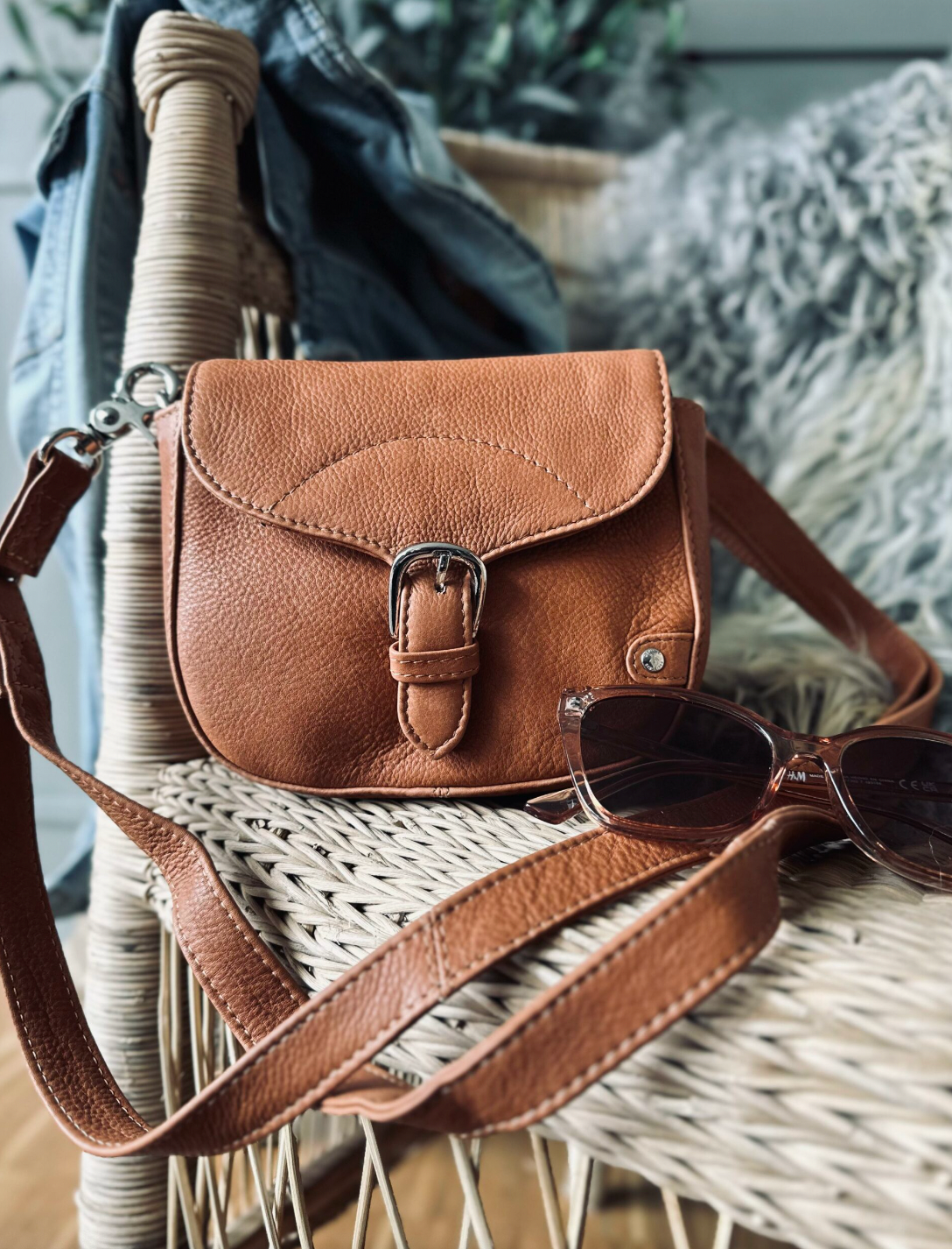 Crossbody Aura Cognac