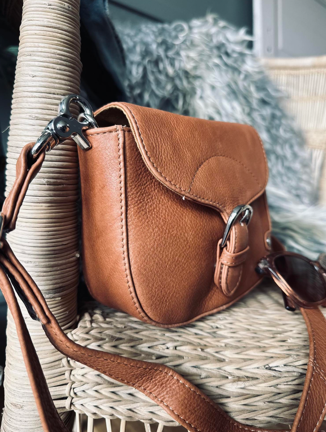 Crossbody Aura Cognac