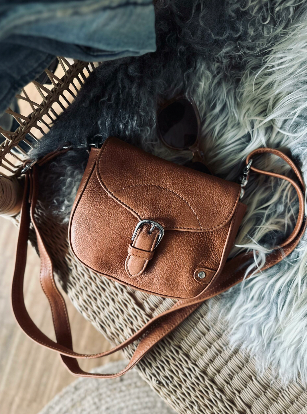 Crossbody Aura Cognac