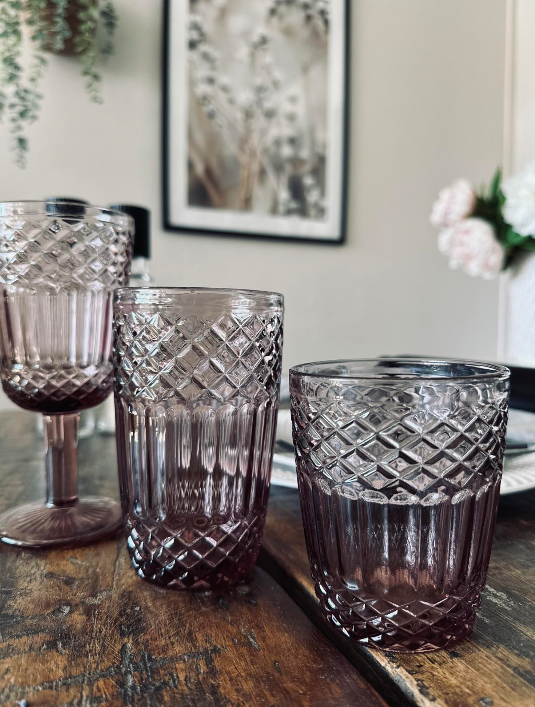 Dricksglas French Rose - Stor