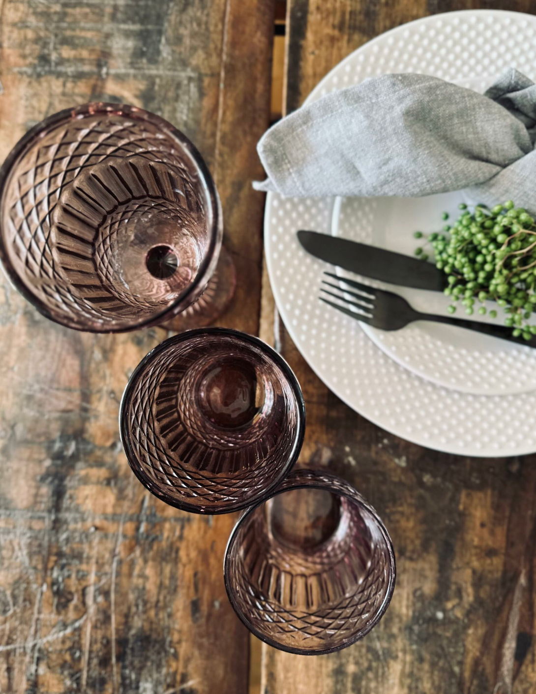 Dricksglas French Rose - Stor