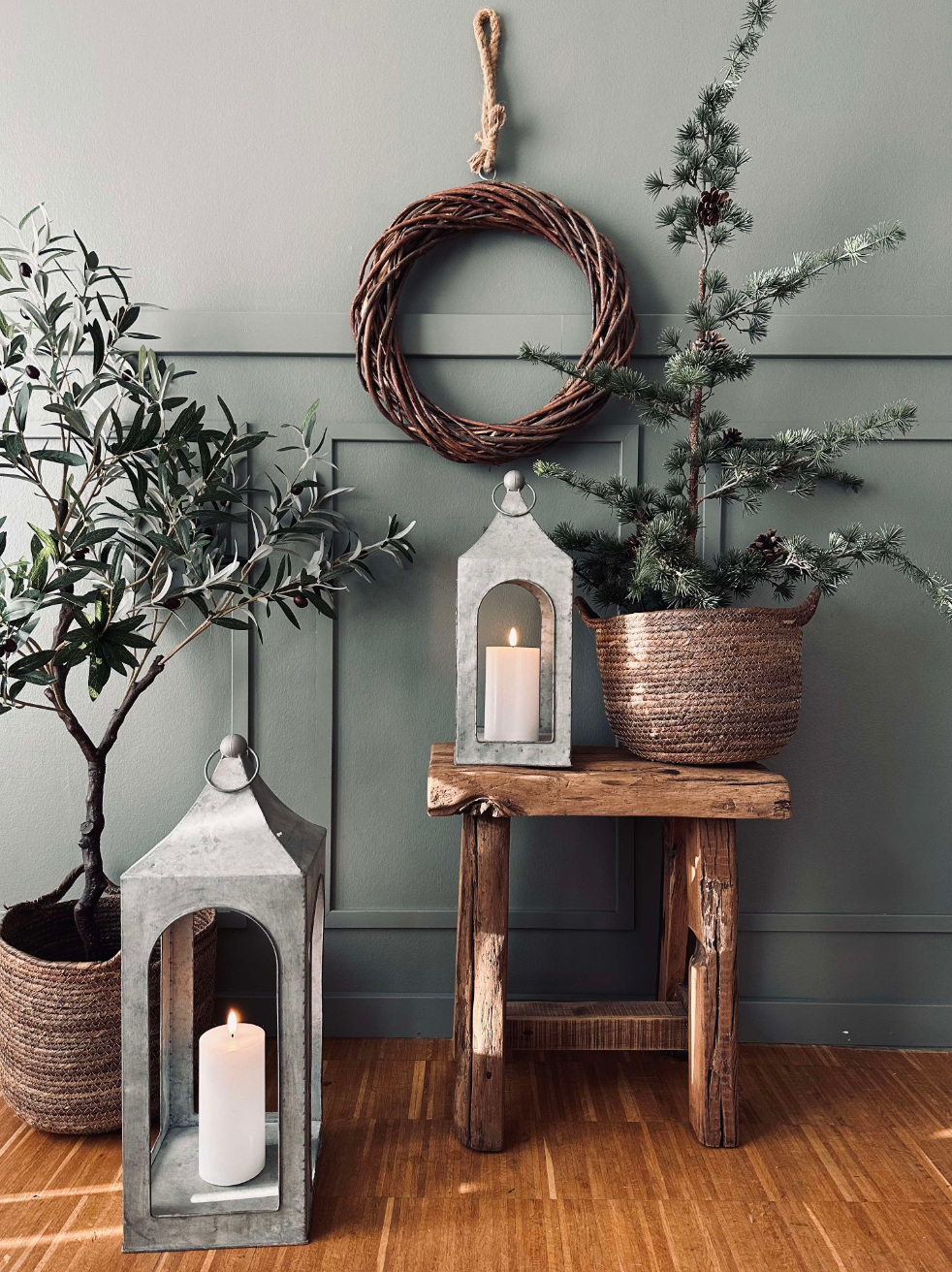 Pall i återvunnet trä