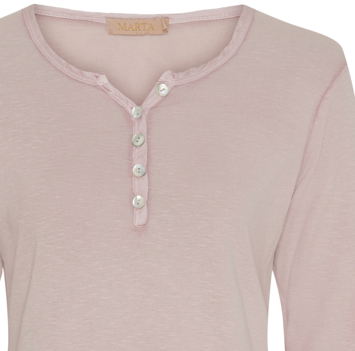 Basblus med knappar – Rosa