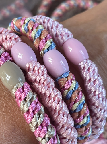 Hårsnoddar Supreme Mjuk rosa - 4 st.