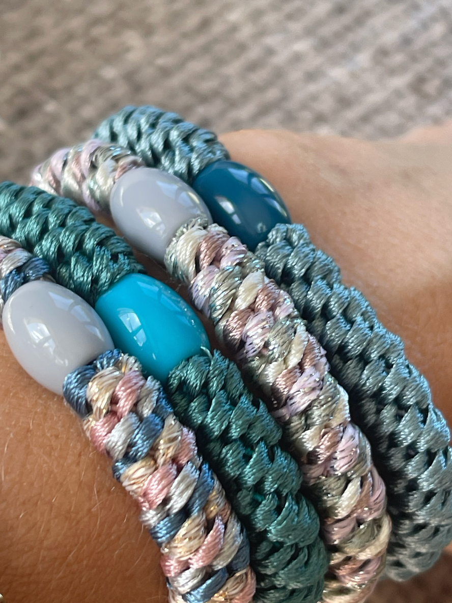 Hårsnoddar Supreme Aqua - 4 st.