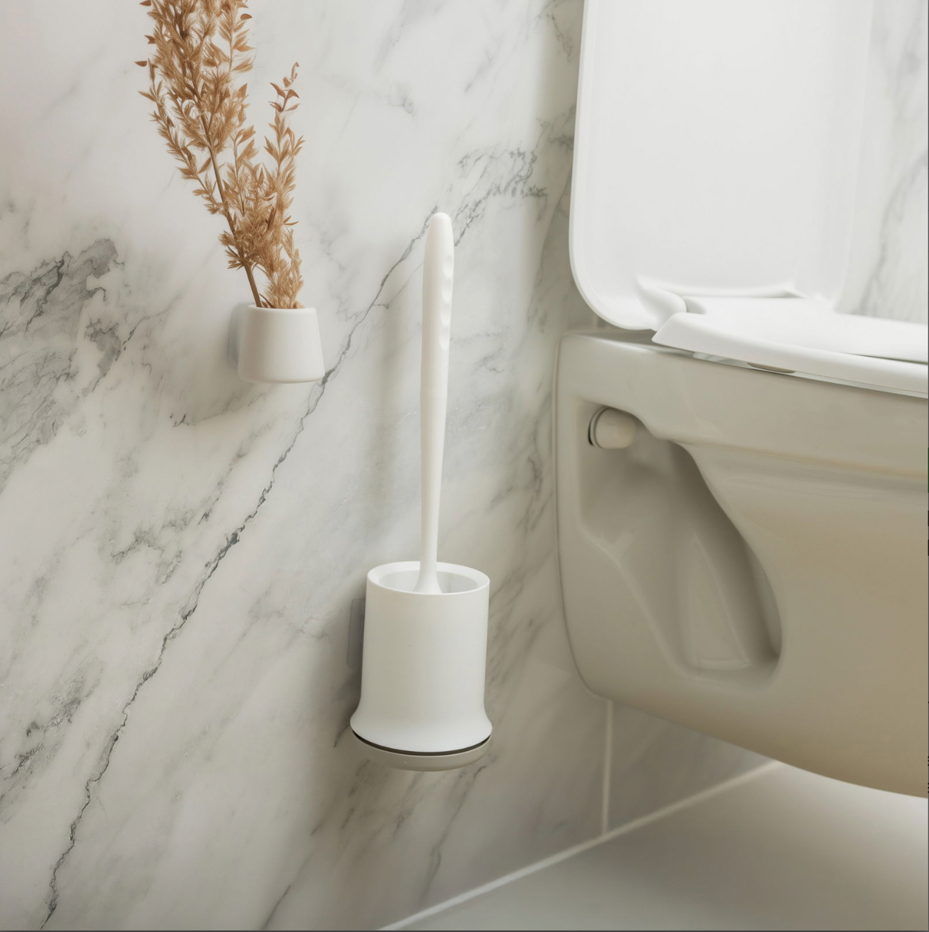 Toalettborste med upphängning - Silikon