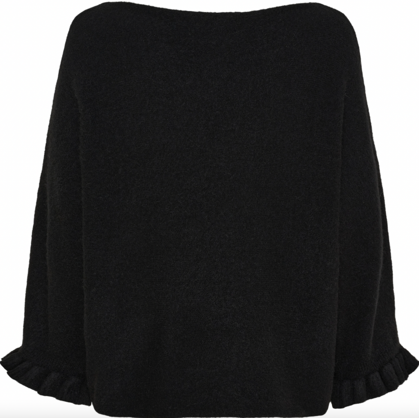 Stickad tröja Elder Flower - Black