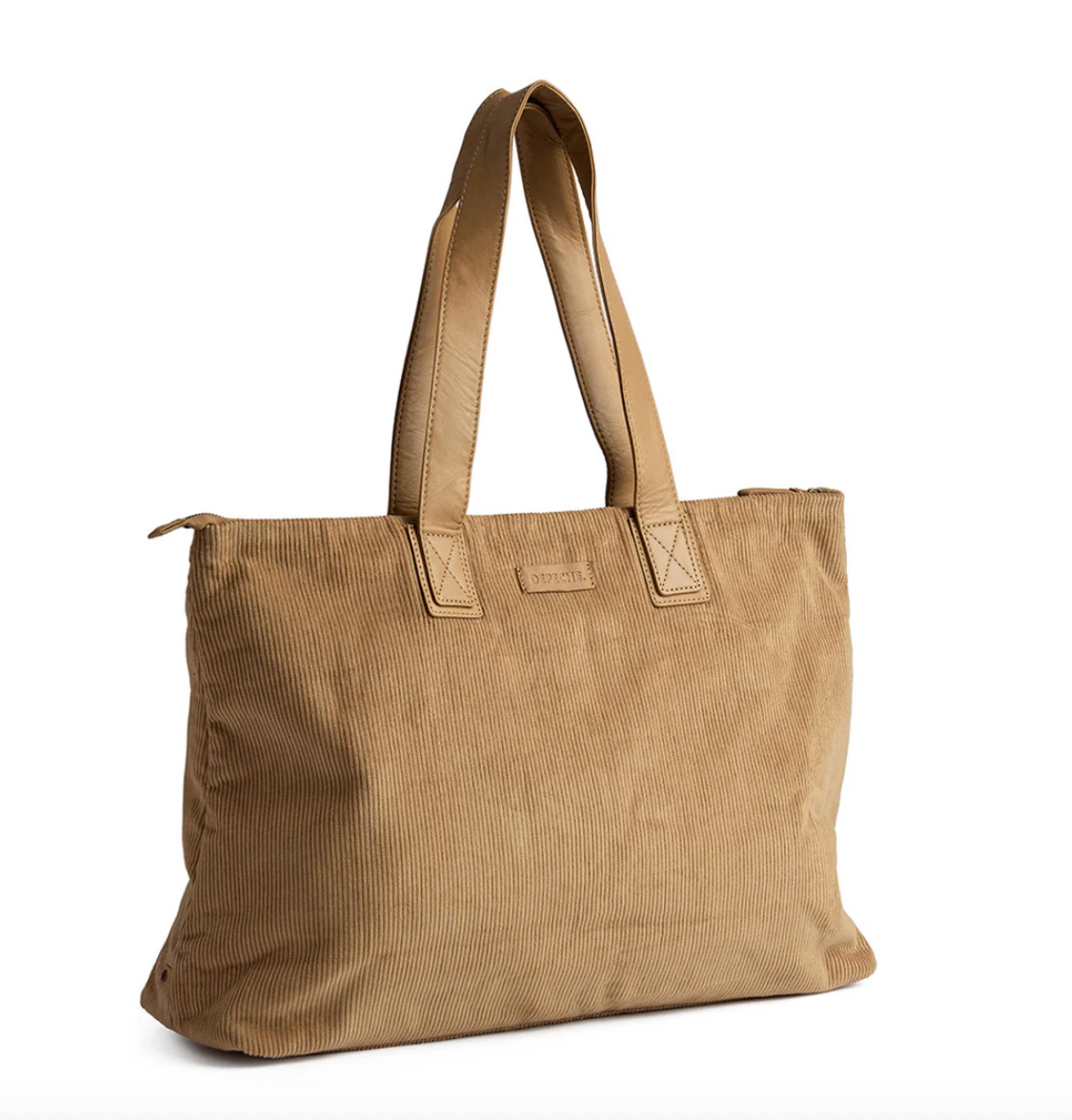 Shopper Sammet - Tan