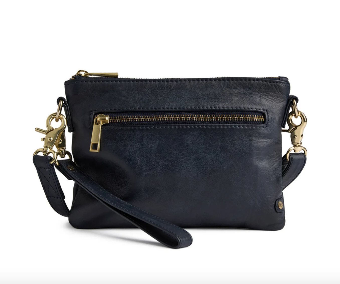 Vacker läderclutch - LADY Midnight Blue