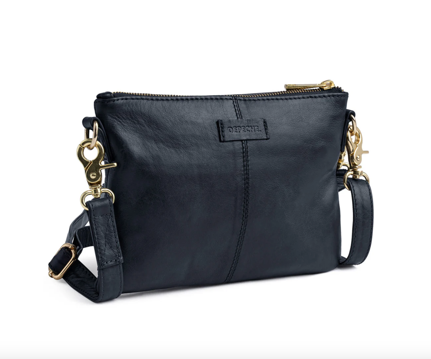 Vacker läderclutch - LADY Midnight Blue