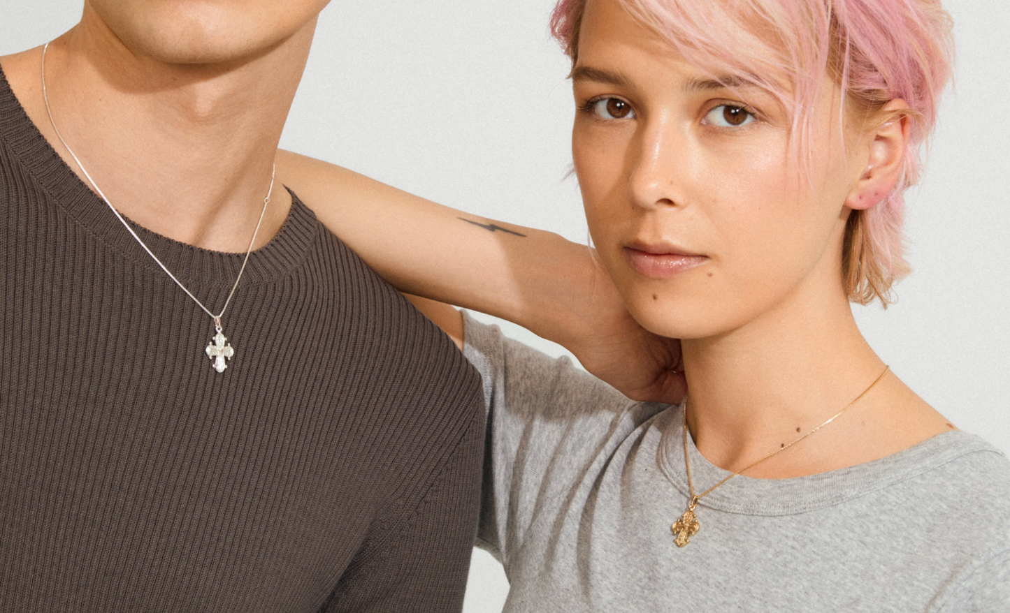 DAGMAR halsband silverpläterat