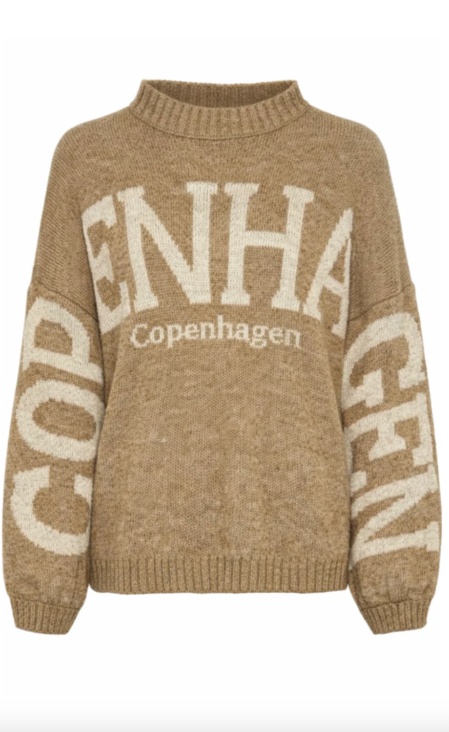 Stickad Aria Copenhagen - Fango / beige