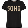 T-shirt SOHO - Svart / Beige