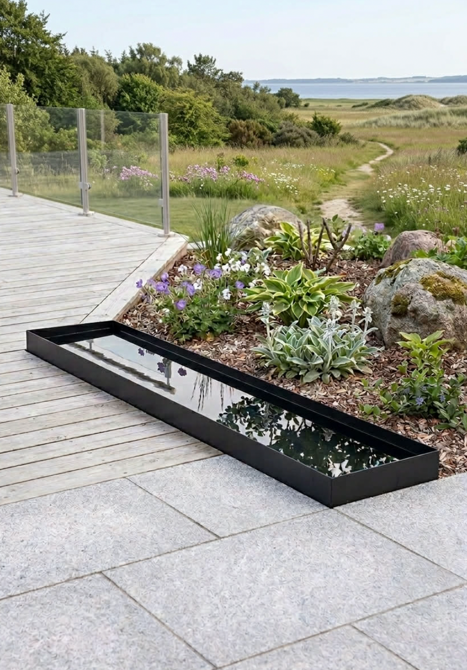 Spegelbassin Rectangle - Black