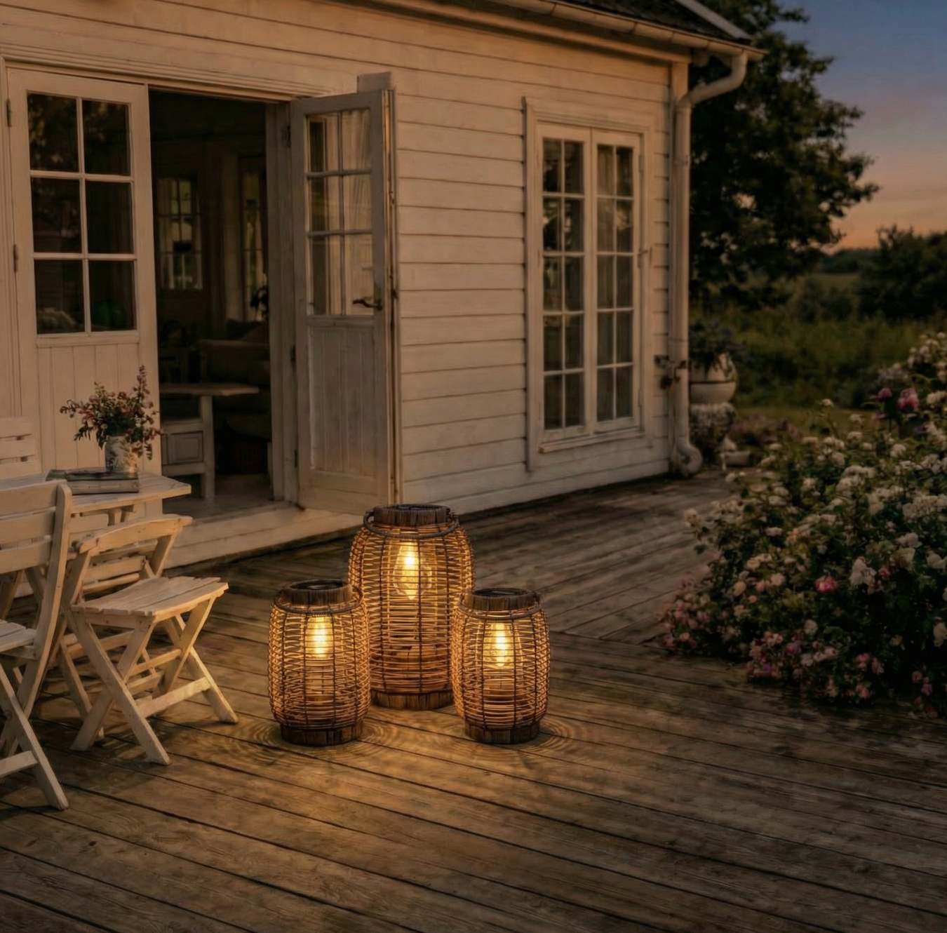 Lykta med solceller Molly – XL
