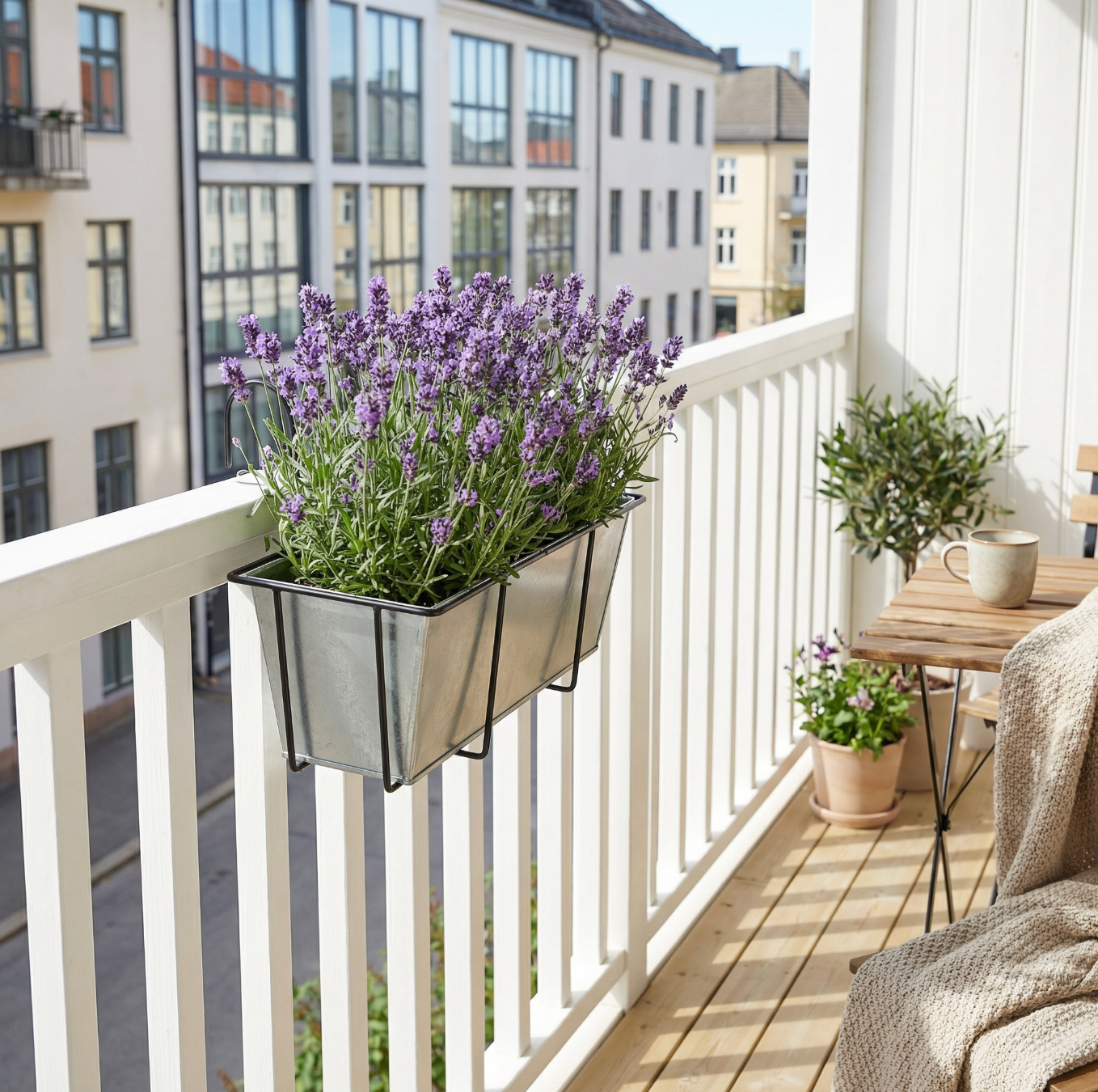 Balkonglåda Zink 50cm