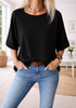 Blus Sia Black – Oversize