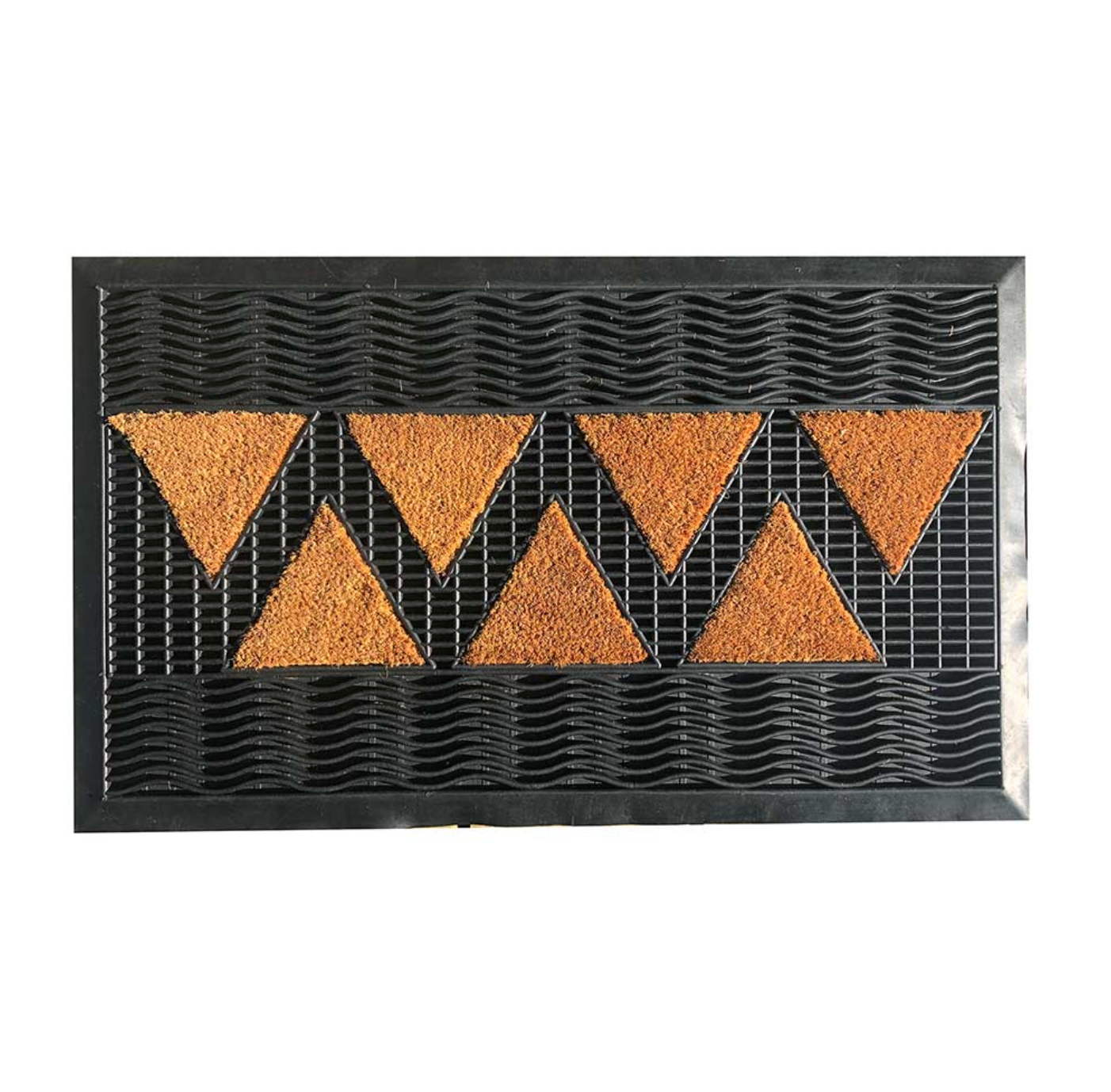Dörrmatta - Gummi och kokos ZIG ZAG 45x75