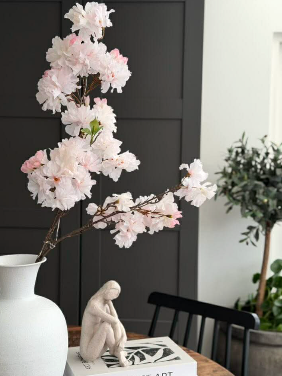 Japansk Körsbärsgren med ljus - Rosa