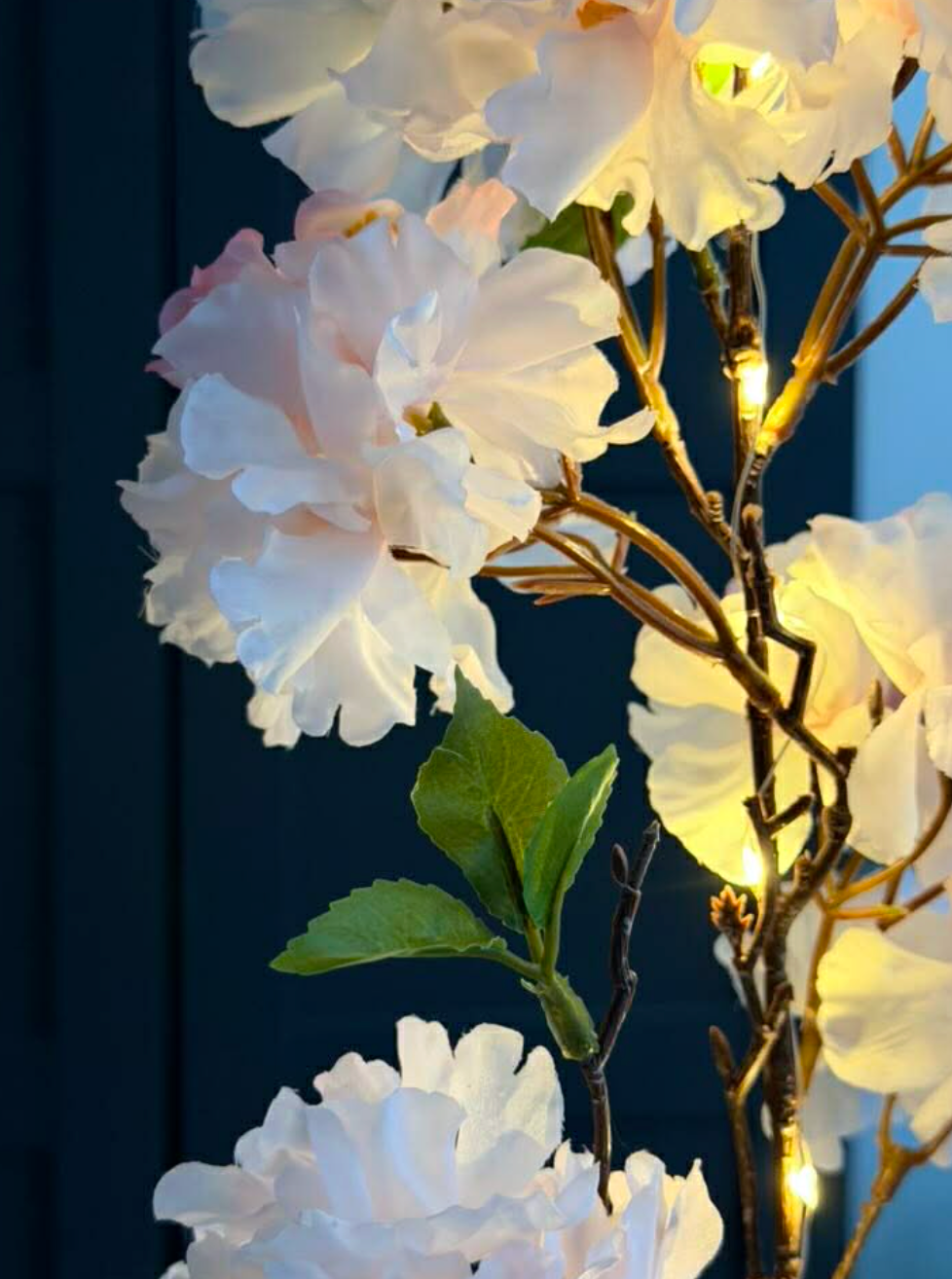Japansk Körsbärsgren med ljus - Rosa
