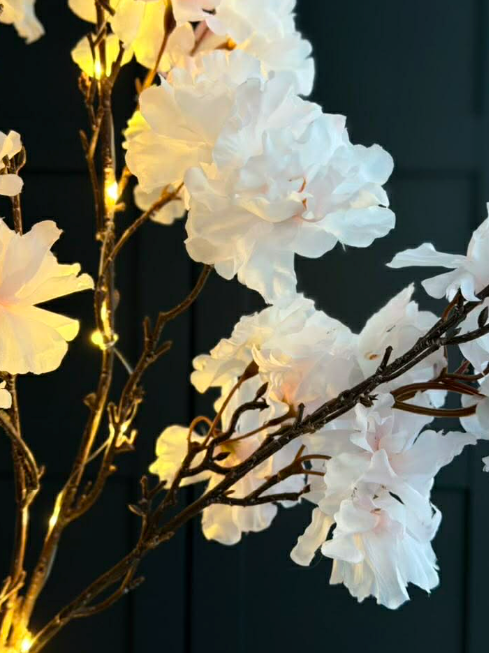 Japansk Körsbärsgren med ljus - Rosa