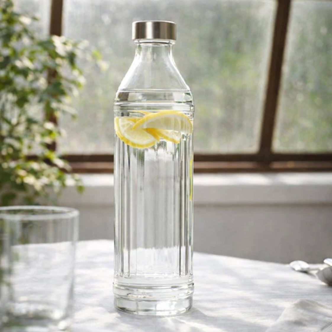 Vattenflaska med metallock - 1000ml.
