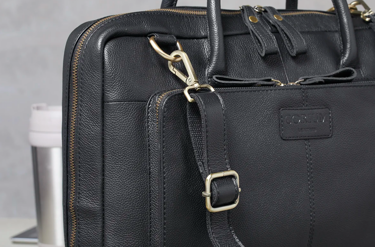 Laptop / arbetsväska VINTAGE Black
