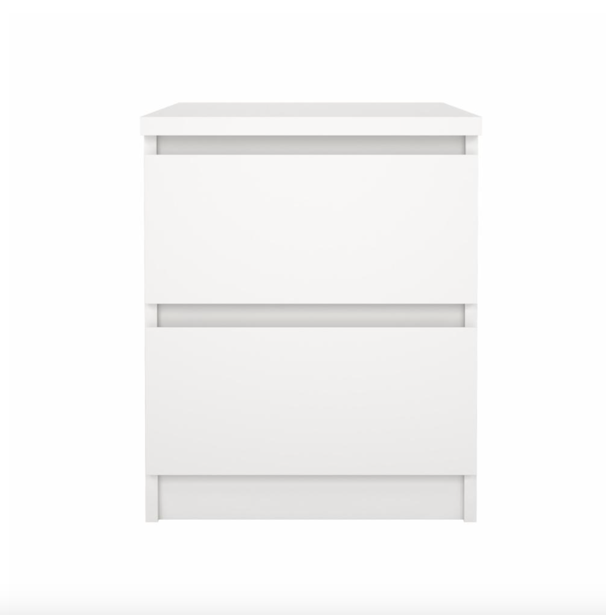 Sängbord - White 2 lådor