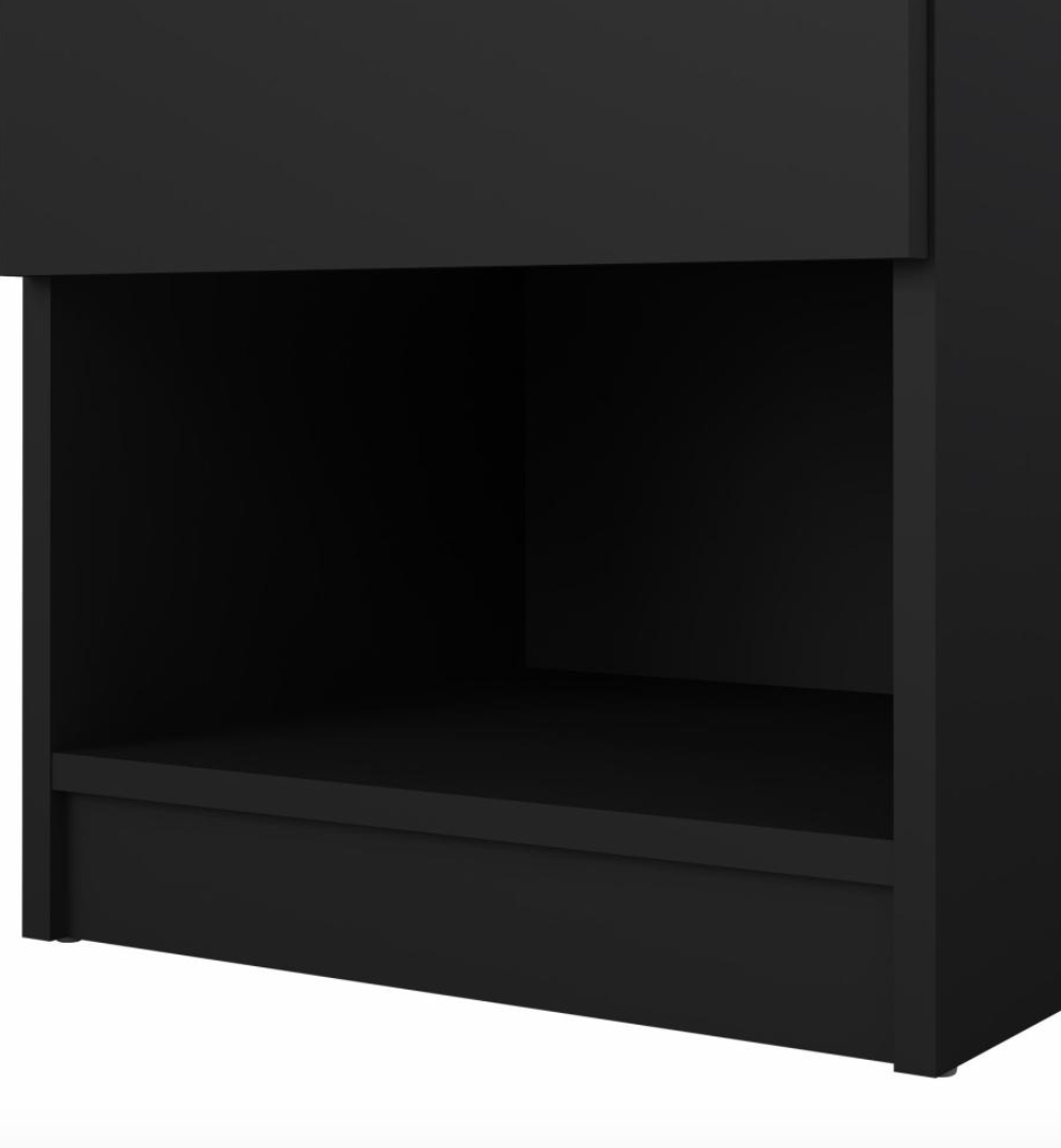 Nattduksbord - Black med 1 låda