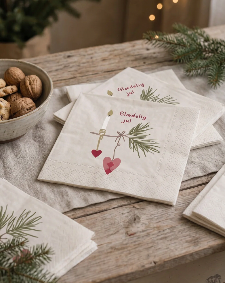 Servetter Jul - 20 st.