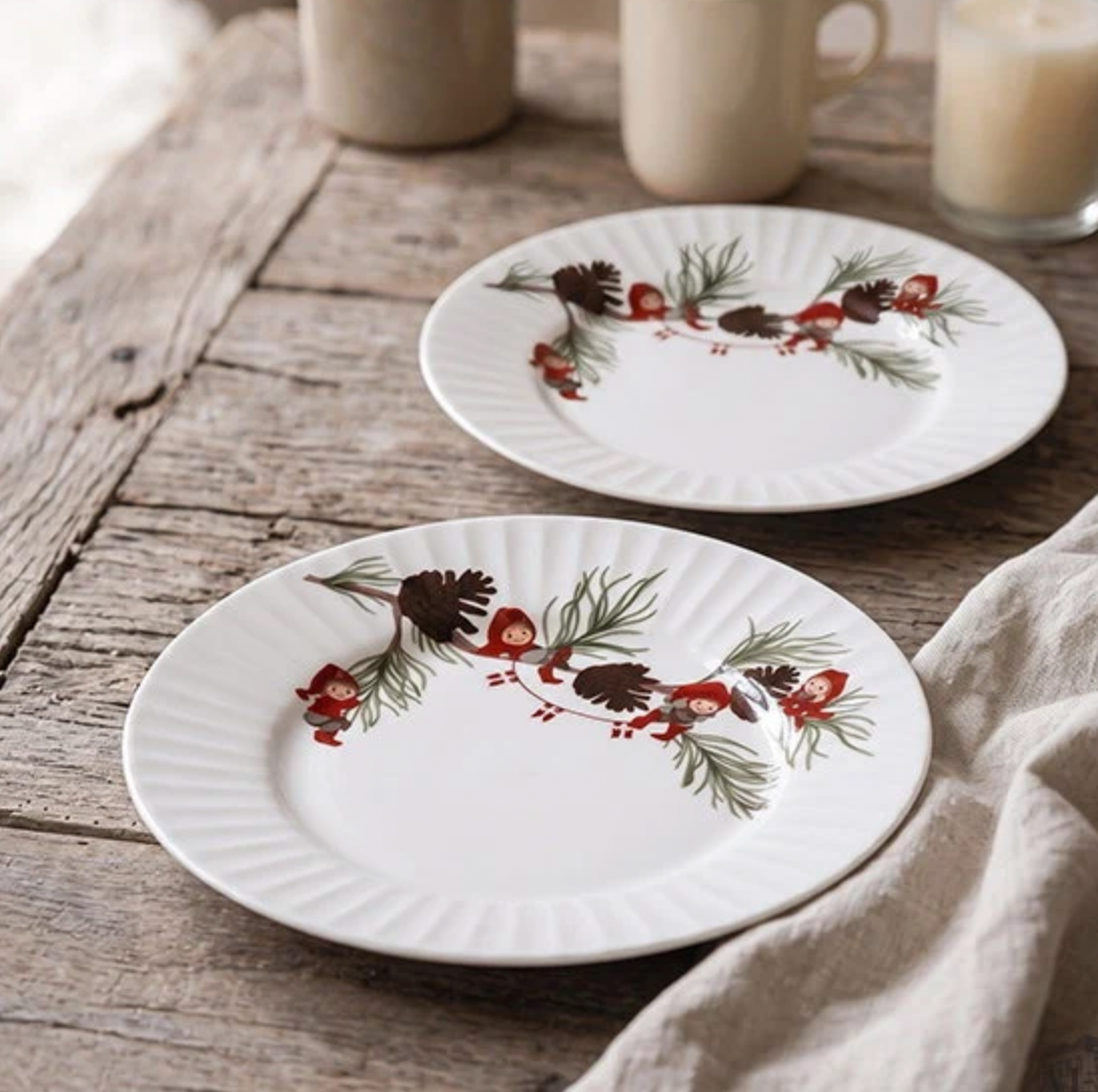 Tallrik Jul - Set med 2 st.