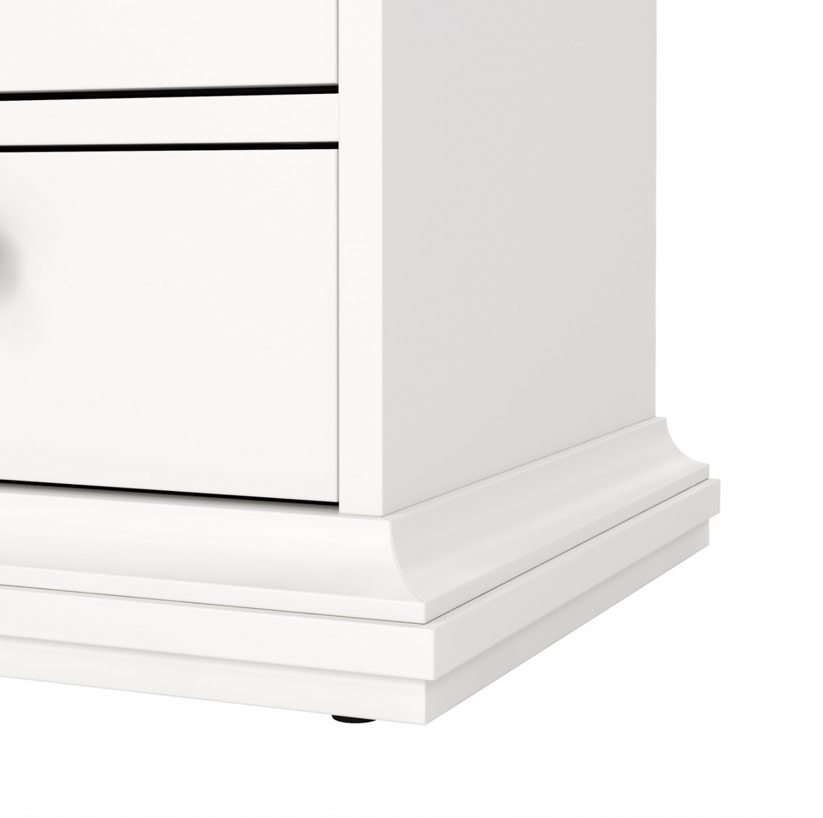 Sängbord Paris White – 2 lådor