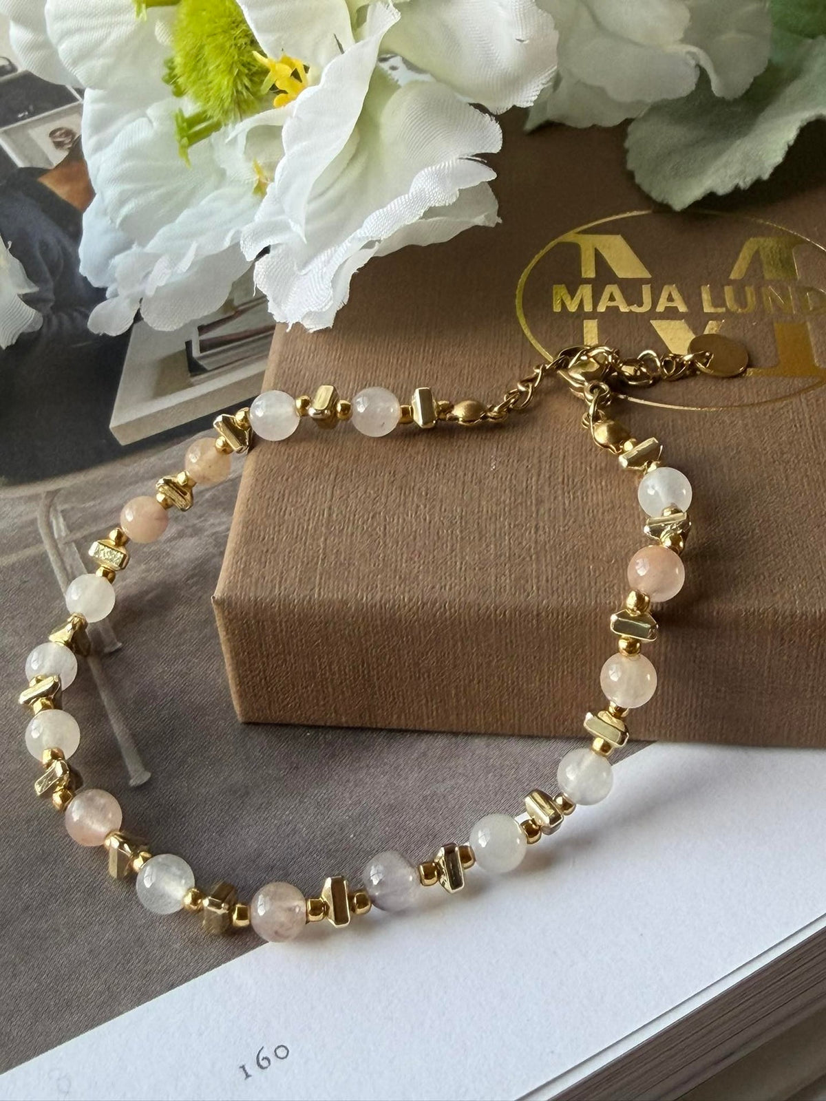 Armband TILDE - Natursten - Blush