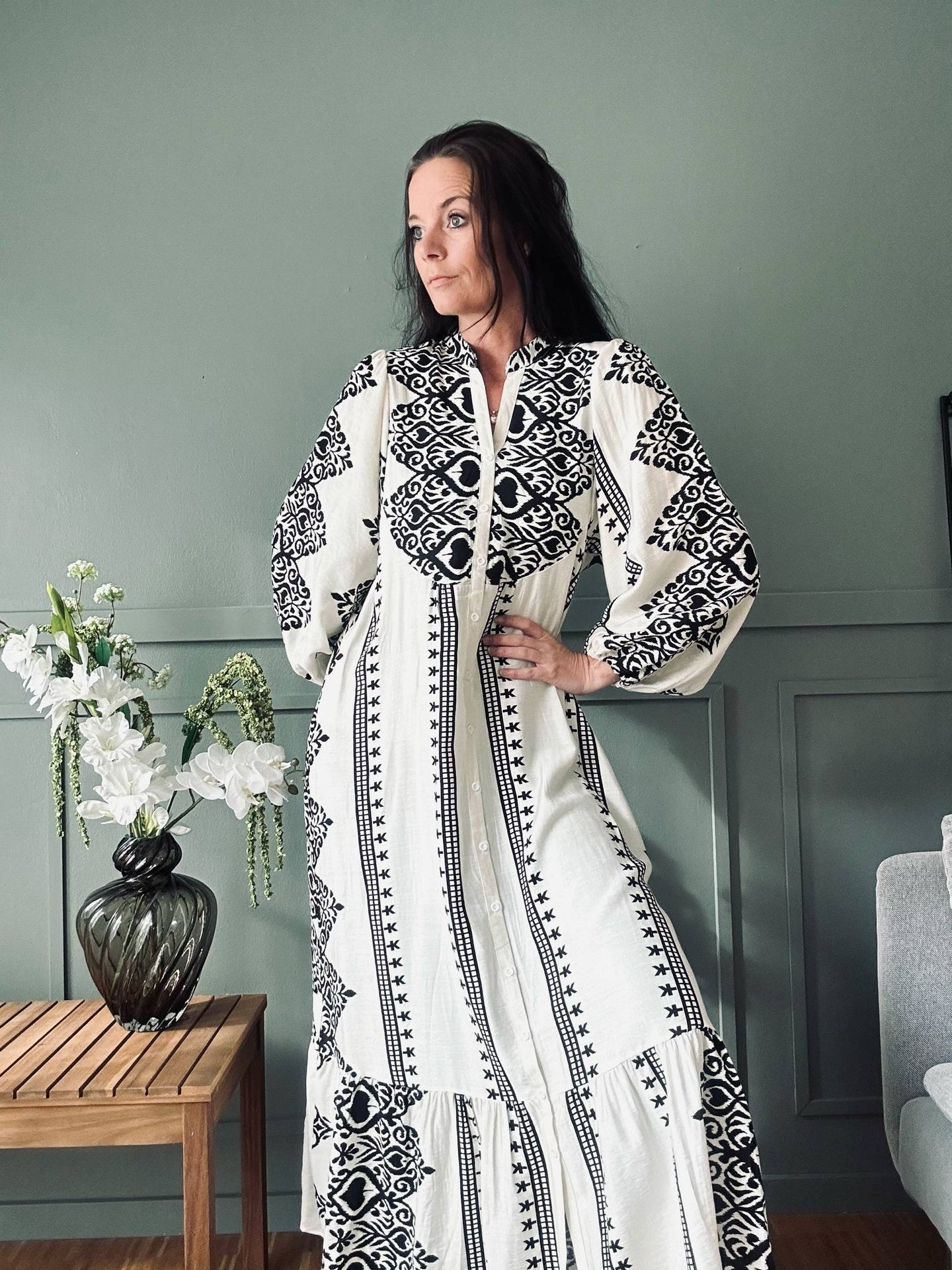 Klänning Beige - Boheme cotton