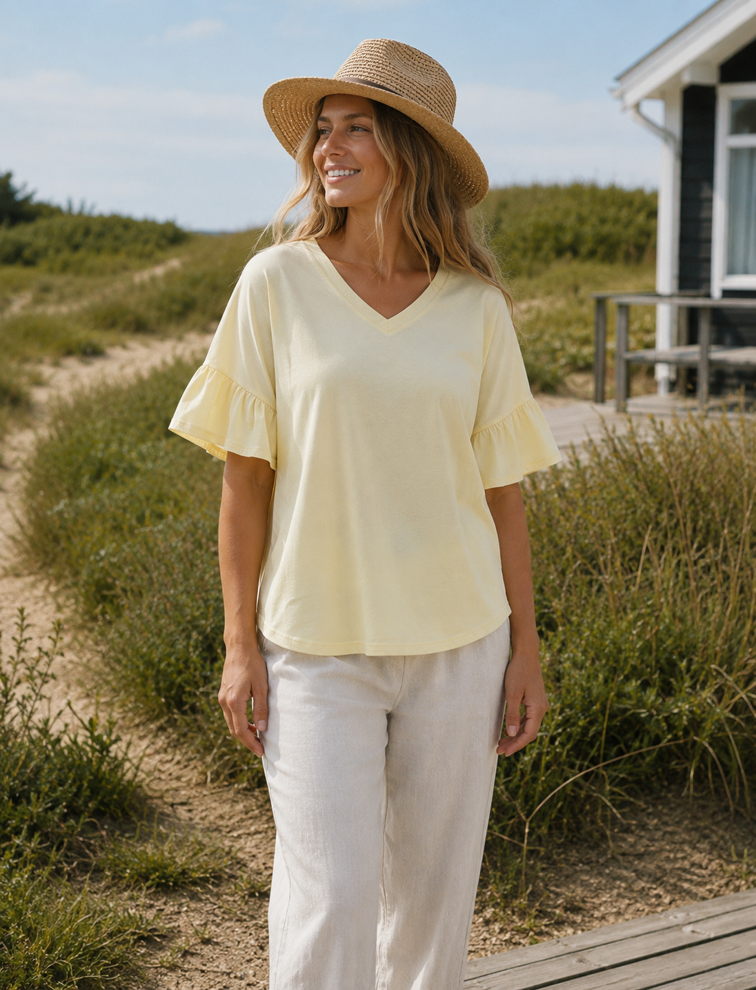T-shirt Sabela yellow