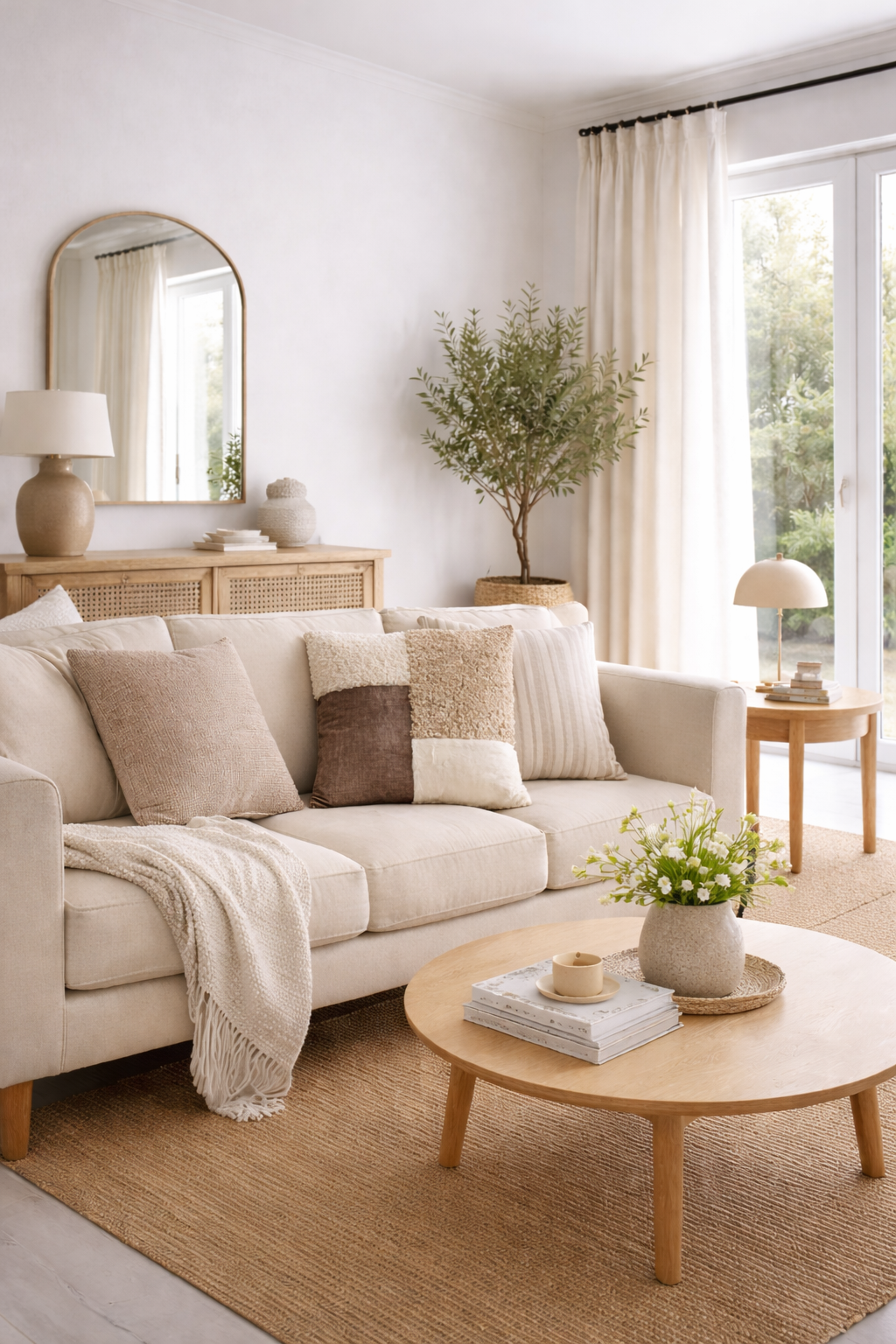 Fylld kudde 45x45 cm - Chenille