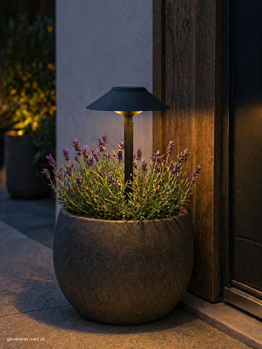 Trädgårdslampa med solceller – Set om 2 st