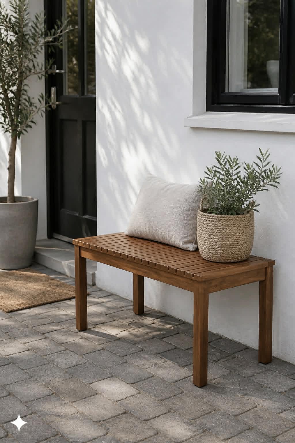 Bänk TOKYO Akacia - 88 cm
