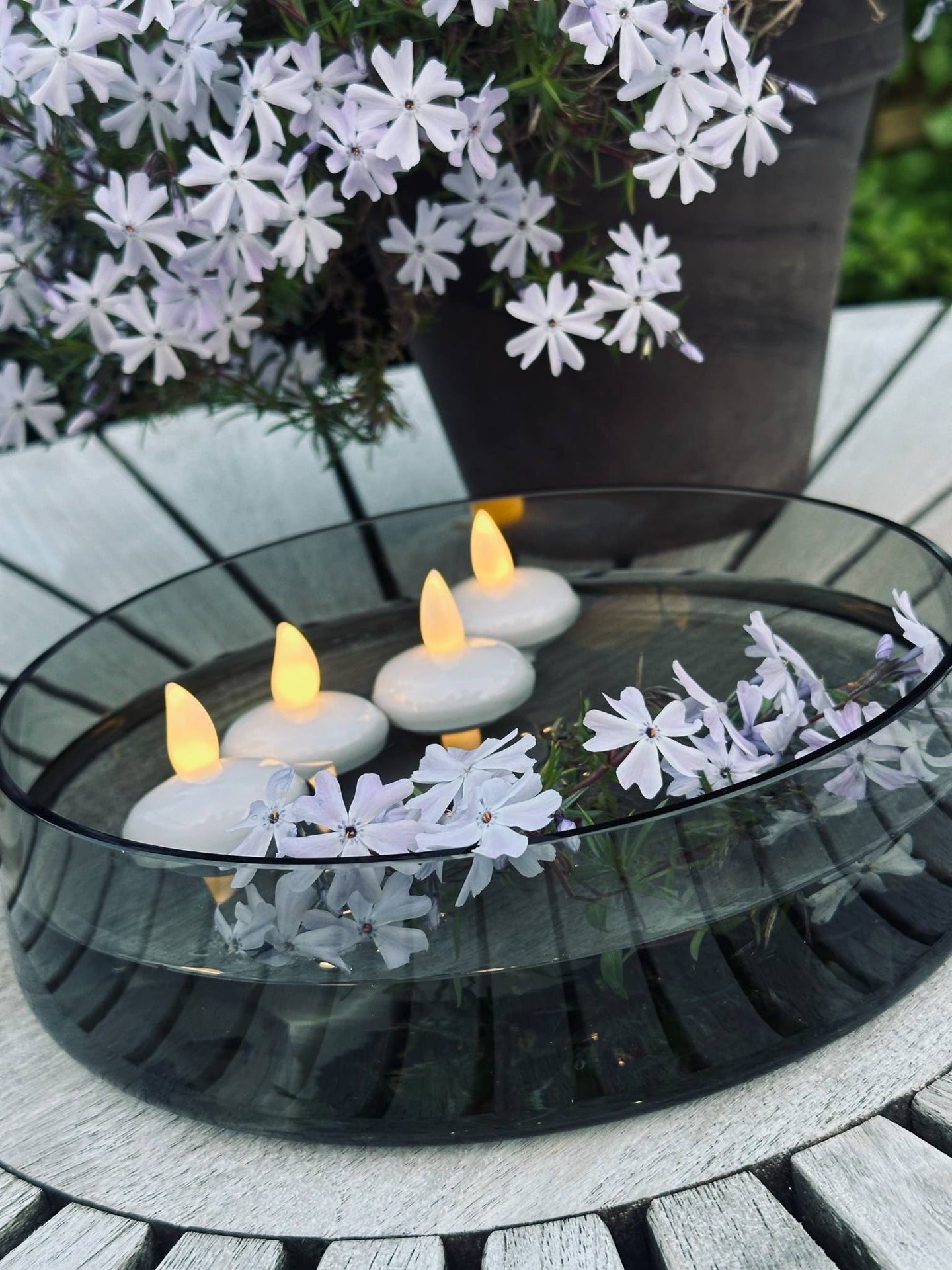 Flytande ljus - Set med 4 st.