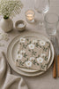 Servetter beige flower - 20 st