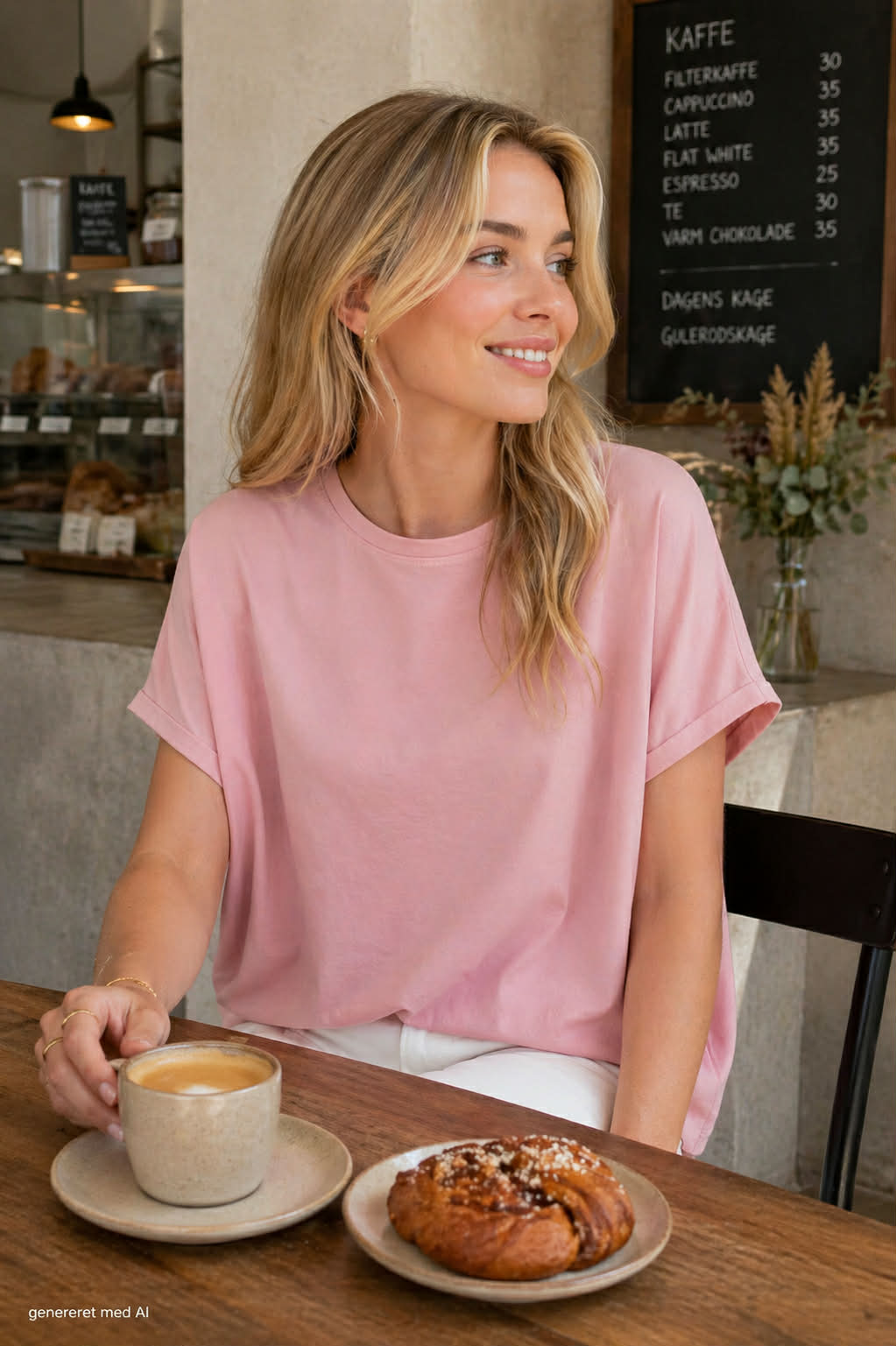 T-shirt MAY loose - Rosa