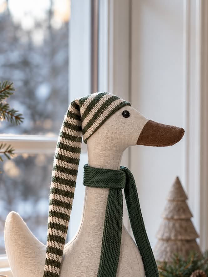 Julanka med grön mössa