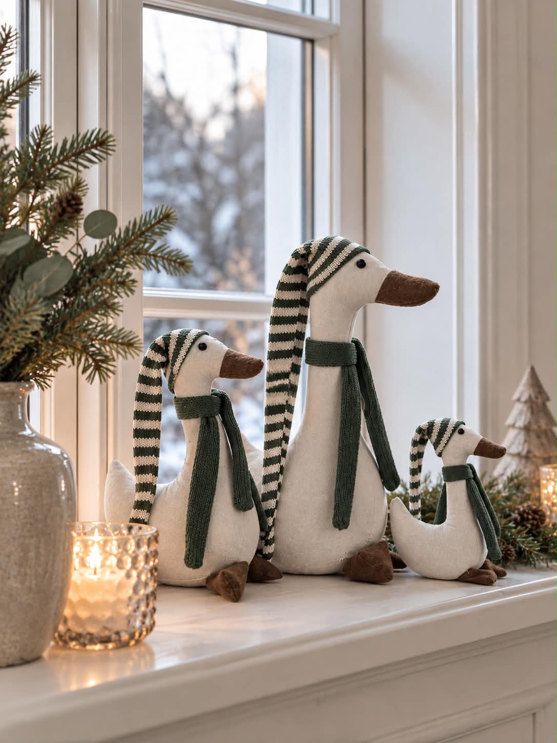 Julanka med grön mössa