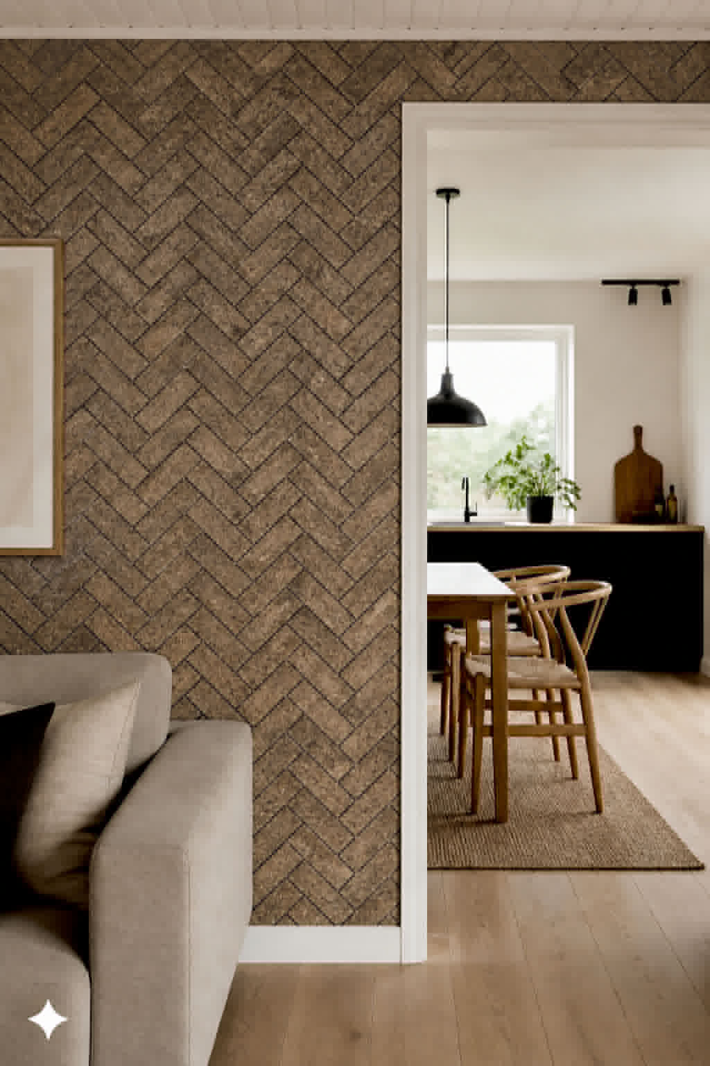 Mursten Brown - Naturpaket med 62 st
