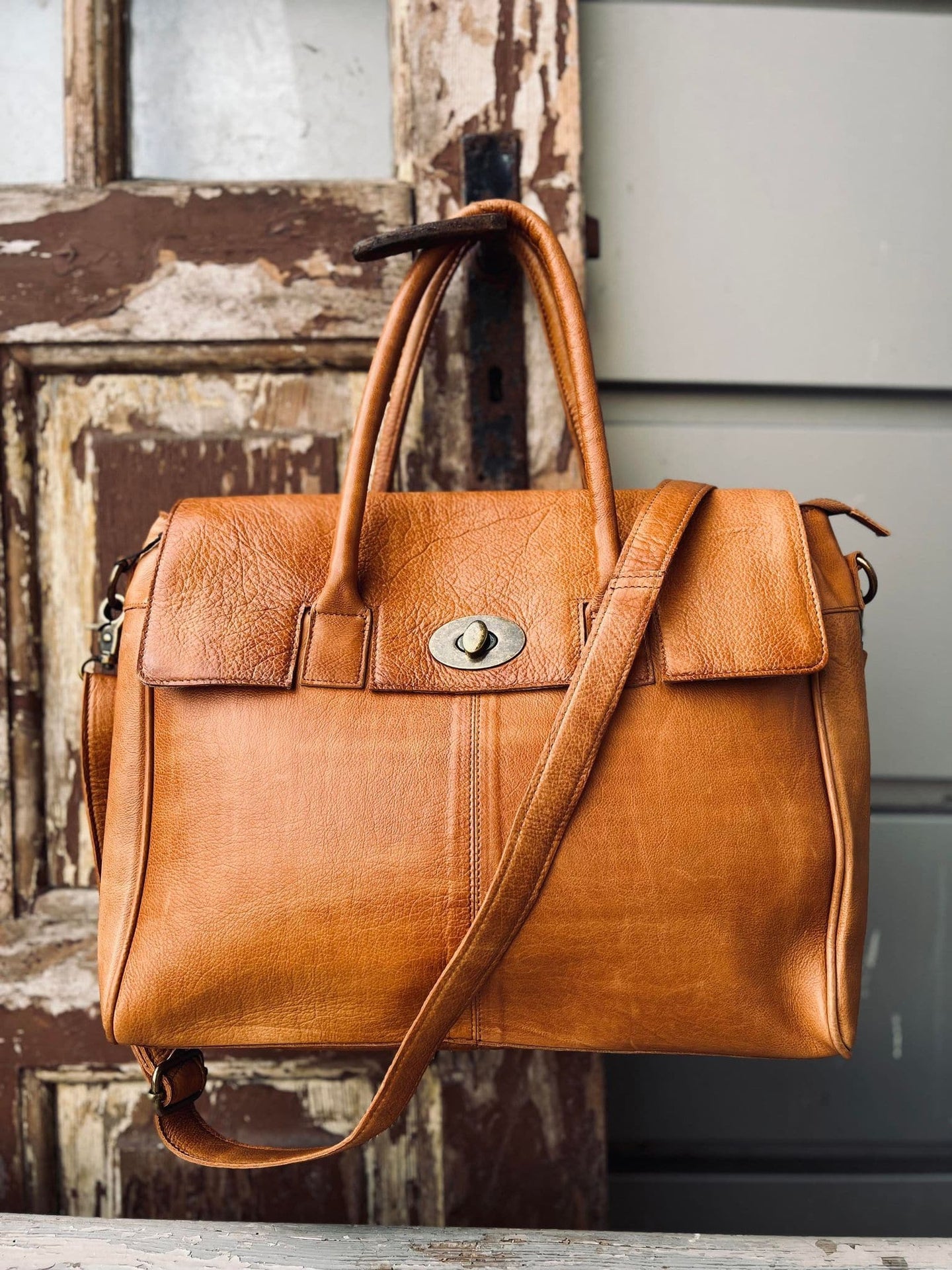 Arbejdstaske - LUX Cognac - VIAMAJA.DK