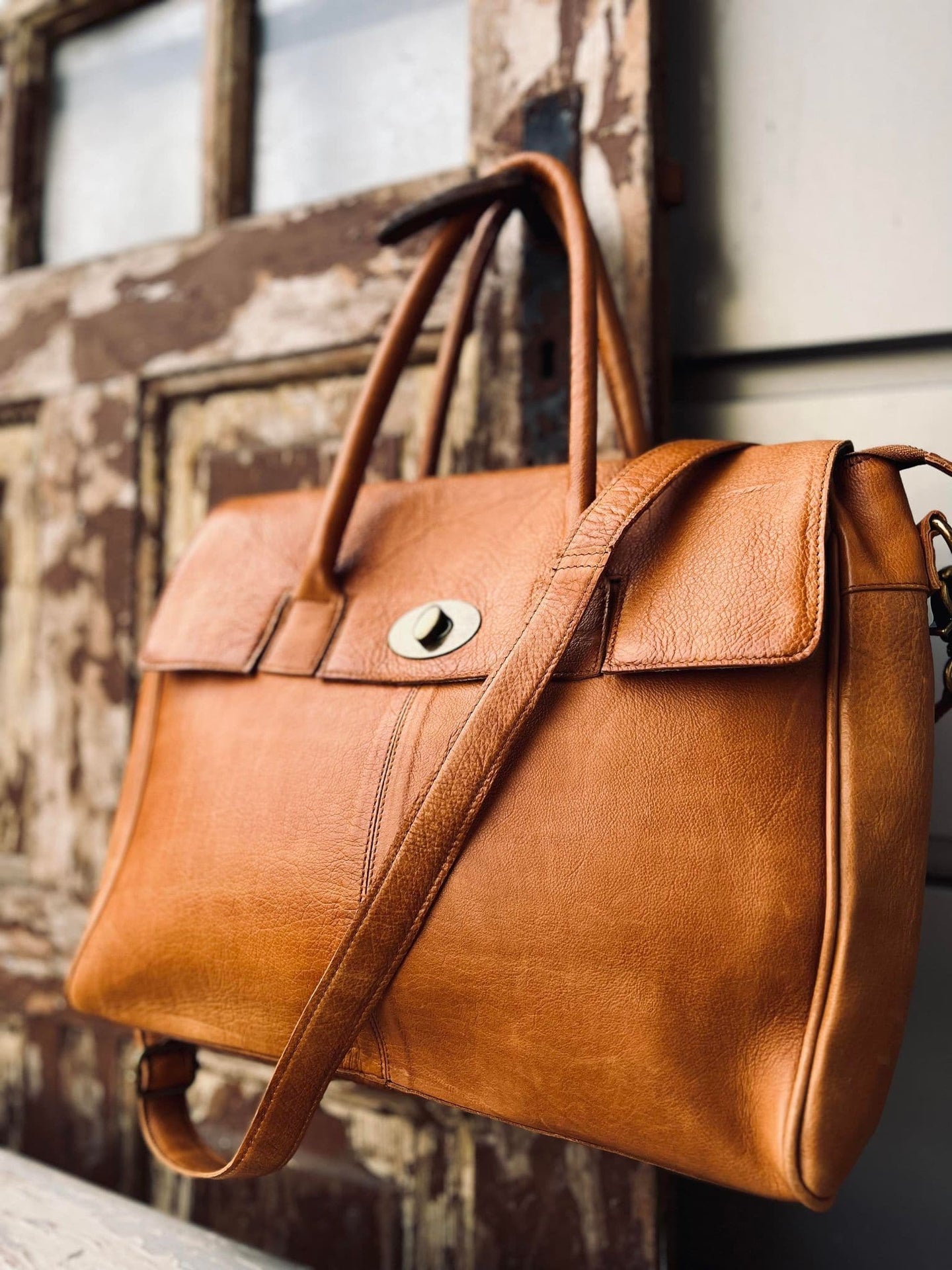 Arbejdstaske - LUX Cognac - VIAMAJA.DK