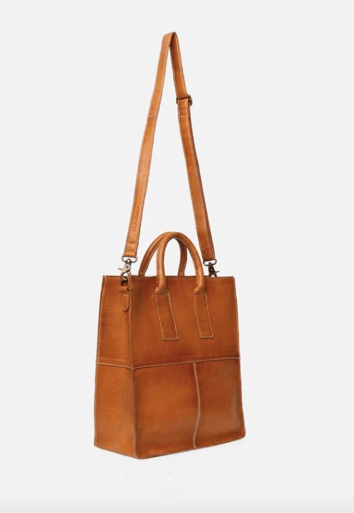 Arbejdstaske / shopper Felicia Cognac - VIAMAJA