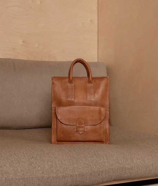 Arbejdstaske / shopper Felicia Cognac - VIAMAJA