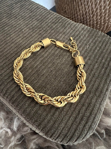 Armbånd Chunky forgyldt - Vandfast - VIAMAJA.DK