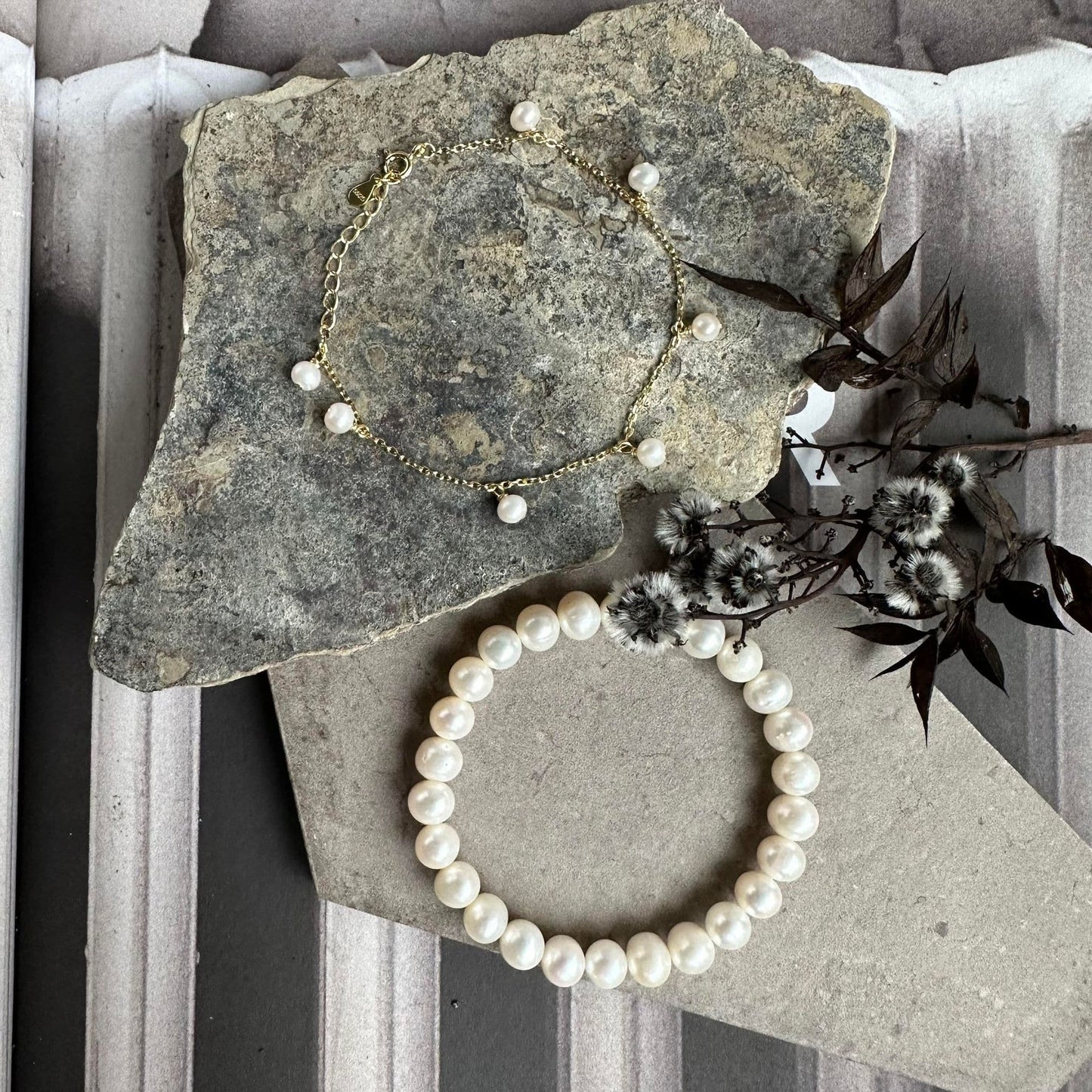 Armbånd Darcy – Sæt af 2 armbånd 18K forgyldt - VIAMAJA.DK